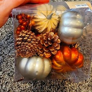 Fall Shimmering metallic 14 PC pumpkin set